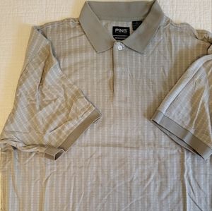 PING Men's Large Golf Shirt Beige